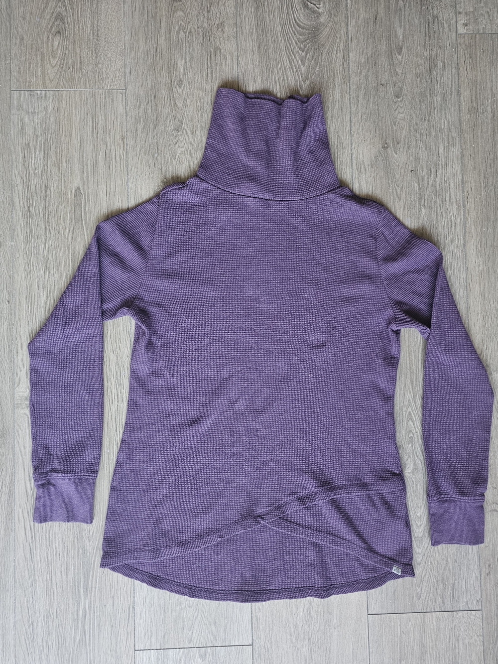 Eddie Bauer Purple Ribbed Turtleneck Sweater